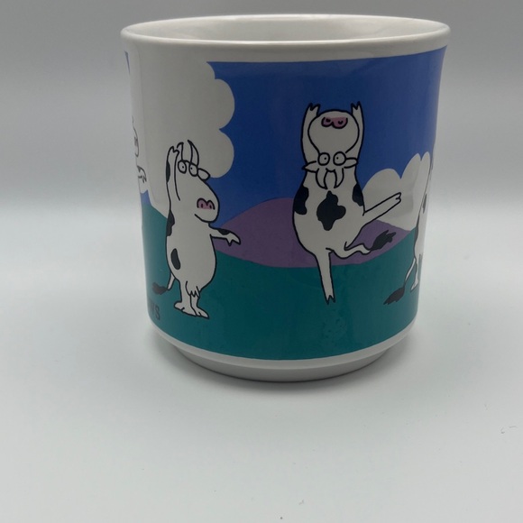 Vtg Boynton Baryshnicows Dancing Cow Mug - Picture 4 of 8